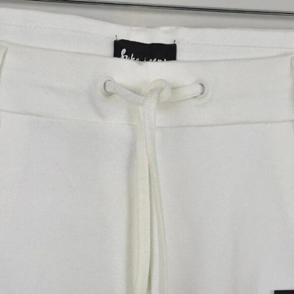 NWT Suko Jeans White Pull On Jogger Pants Elastic Band Waist Size 8 - Picture 5 of 12
